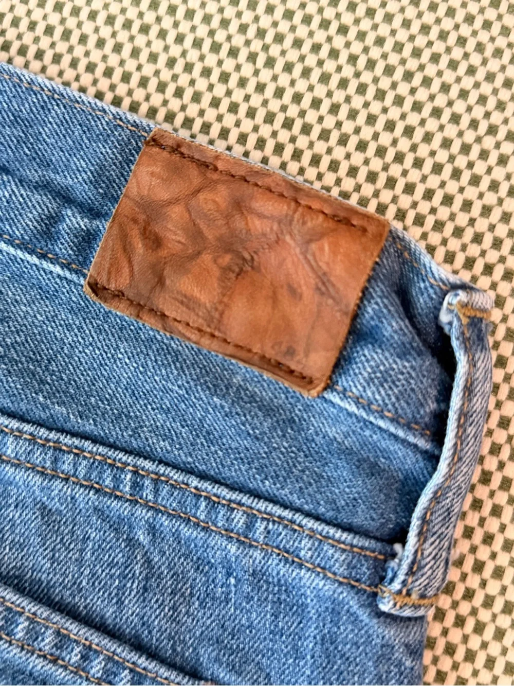 J. Crew Men's Slim-Straight Jeans in Medium Blue Wash #112
